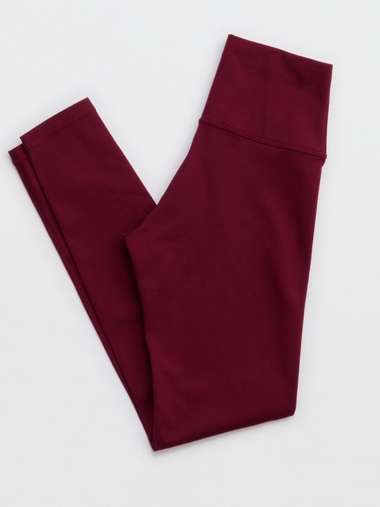 aerie Pants - Aerie Chill Play Move Women’s High-Waist Burgundy Leggings Size Medium